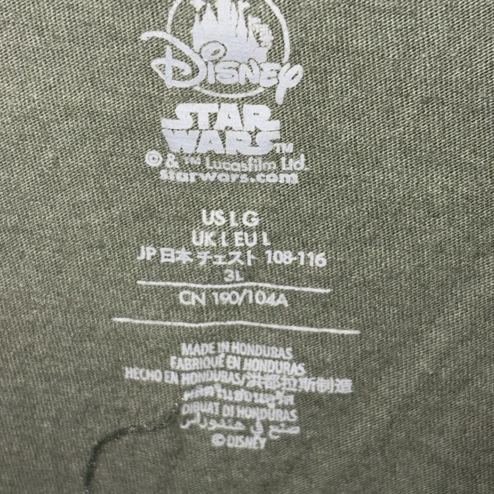 Disney Star Wars The Book of Boba Fett T-Shirt Men's L Green‎ Bounty Hunter